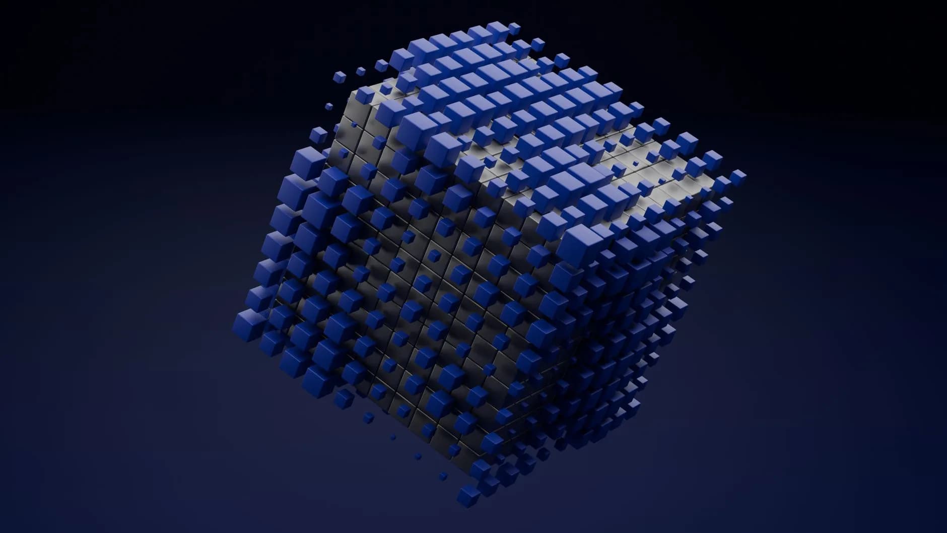 Una catena digitale che rappresenta la blockchain